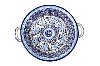 419 Bunzlau Ronde Schaal U1634 Ø 21 cm  Bakvormen